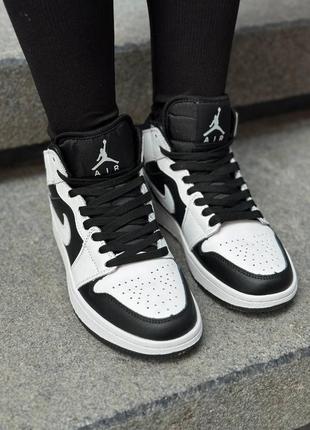 Nike jordan white black2 фото