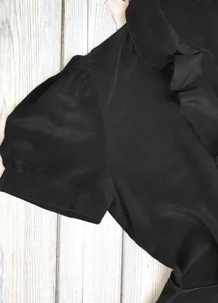 🤩1+1=3 натуральна шовкова графітова блуза блузка f&f, розмір 48 - 507 фото