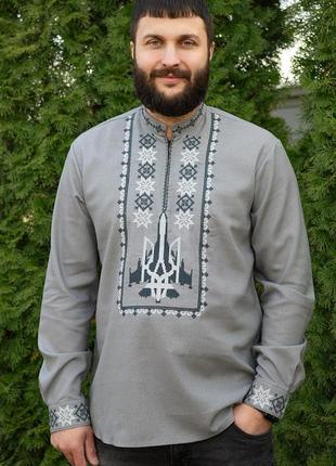 Вышиванка льняная мужская оригинальная