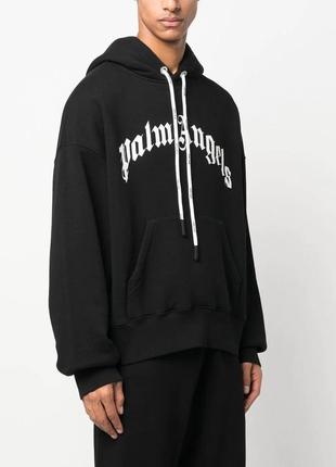 Palm angels curved logo hoodie худі оригінал