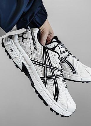 Кросівки asics gel-kahana 8 white black кросовки беговые асикс белые с чёрным7 фото