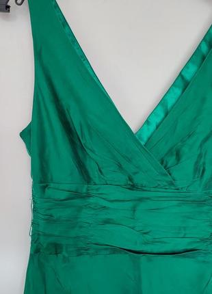 Monsoon шовкова сукня зелена смарагдова плаття шовк 100% silk seta seda жіноче сукенка...