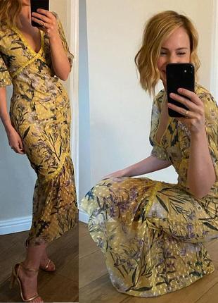 Розпродаж сукня hope & ivy міді asos з мереживом і пишними рукавами8 фото
