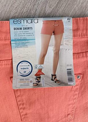 Женские джинсовые шортики esmara® с высоким содержанием хлопка размер 48 евро 423 фото