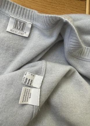 Cashmere 100% кашемір мʼякий кардиган ніжно блакитного кольору2 фото