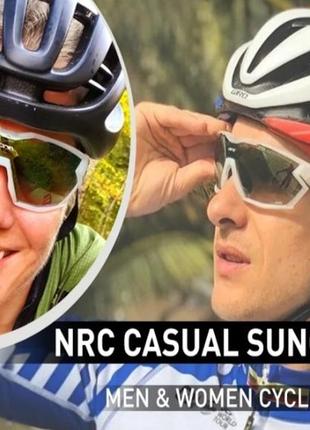 Очки солнцезащитные спортивные велосипедные стильные унисекс nrc3 фото