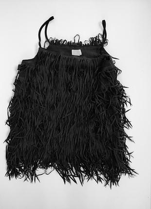 Майка с бахрамой h&m