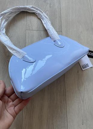 Сумка, сумка на плечо маленькая, сумка летняя лаковая багет., в багетном стиле7 фото