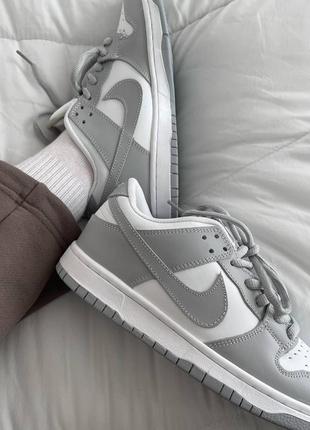 Nike sb dunk grey fog6 фото