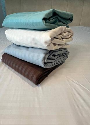 Простынь на резинке из микросатина