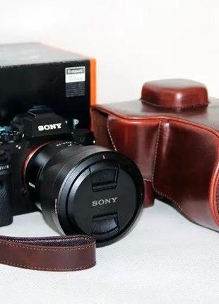 Захисний футляр - чохол для фотоапаратів sony a7 ii, a7 iii, a7r ii, a7r iii, a7s ii - кава