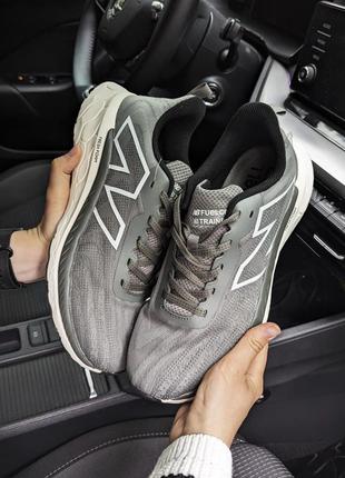 Мужские кроссовки new balance fresh foam серые