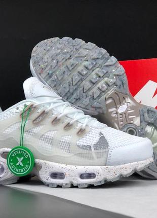 Nike air max terrascape plus tn кроссовки женские кожаные кожа сетка весенние белые белые топ качество лицензия найк с баллоном