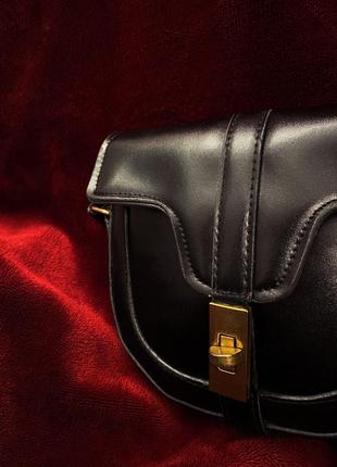 Сумка жіноча через плече, чорна сумка, міні-сумка, сумка крос-боді6 фото