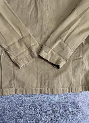 Бежевый премиальный жакет пиджак блейзер мультипокет мужской universal works (оригинал)8 фото