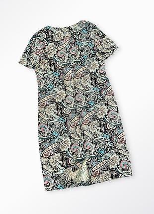 Летнее коттоновое платье plus size с принтом «пейсли»9 фото