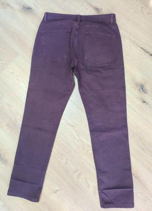 Джинсы мужские бордовые завуденные slim fit next denim basic jeans man, размер l3 фото