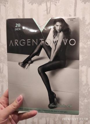 Колготки argentovivo invisible 20 den 3 р cognac