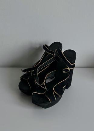 Стильные босоножки на каблуке topshop7 фото