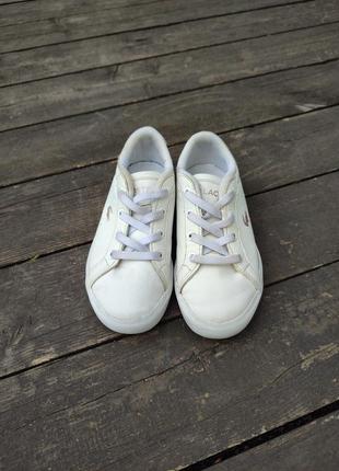 Білі кросівки, кеди lacoste3 фото