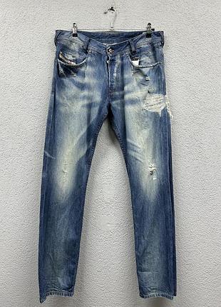 Джинси diesel w33 l32 (l) чоловічі оригінал iakop slim tapered