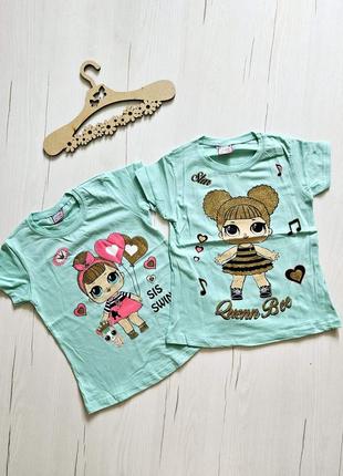 Футболка для девочки туречки 104-110см, 116см, 122-128см, 4-5роков, 6-7роков, 8роков