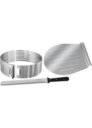 Кільце для різання основи торта zenker, ø 26-28 х 8 см, регульований інструмент для різання