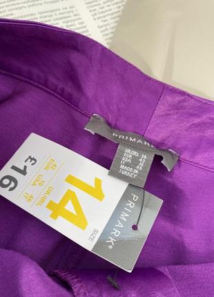 Фіолетові атласні широкі штани primark7 фото