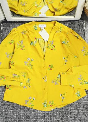 Новая блуза с пуговицами и цветочным принтом monki
