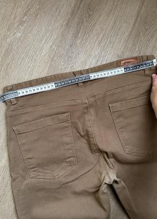 Брюки/джинсы коричневые прямые7 фото