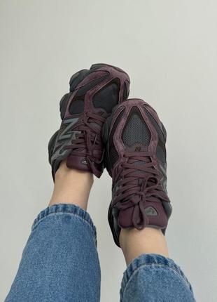 Жіночі кросівки new balance 9060 brown bordo нью беланс коричневого з бордовим кольорів2 фото