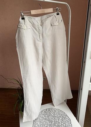 Льняные брюки, 100% лён, брюки