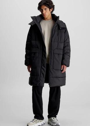 Новая куртка- пуховик calvin klein (ck long puffer jacket relaxed) c америки xl