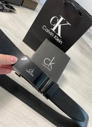 Ремень пояс мужской автомат кожаный кожа в стиле calvin klein / ремень пояс мужественный автомат лежачий кожу в стиле calvin klein