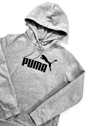 Женское худи puma / размер s-m / серое худи / puma / худи puma / женская кофта puma )1