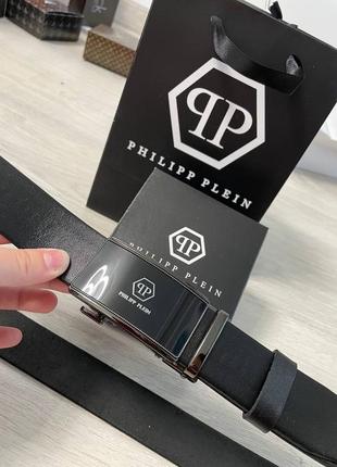 Ремінь пояс чоловічий автомат шкіряний шкіра в стилі philipp plein / ремень пояс мужской автомат кожаный кожа в стиле philipp plein