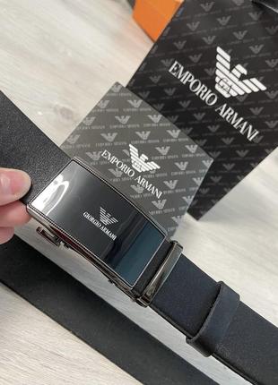 Ремінь пояс чоловічий автомат шкіряний шкіра в стилі armani / ремень пояс мужской автомат кожаный кожа в стиле armani