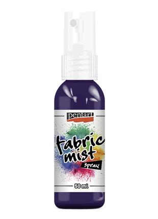 Краска спрей pentart fabric mist для тканей лиловая (718) 50 мл1 фото