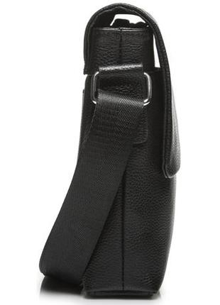 Черная мужская сумка через плечо из натуральной кожи tiding bag a25-3291a3 фото