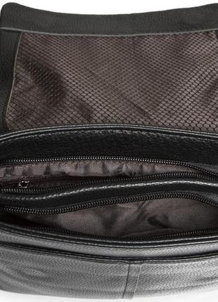Черная мужская сумка через плечо из натуральной кожи tiding bag a25-3291a6 фото