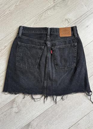 Levi's premium джинсовая юбка мини юбка6 фото