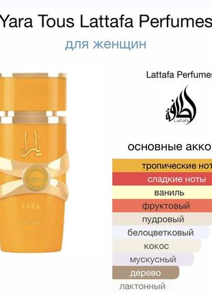 Lattafa perfumes yara tous, edр, 1 ml, оригинал 100%!!! делюсь!9 фото
