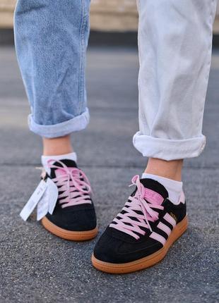 Кроссовки adidas spezial black pink4 фото