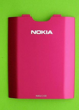 Крышка батареи nokia c3-00, розовый оригинал #0257123