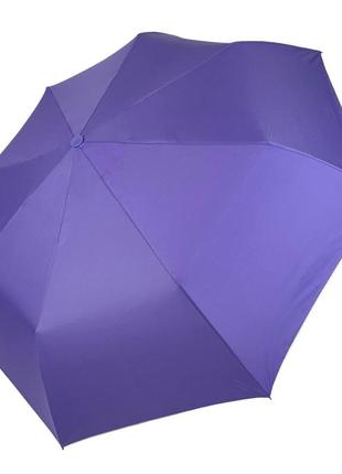 Женский зонт полуавтомат с узором изнутри и тефлоновой пропиткой toprain, сиреневый 0480-7