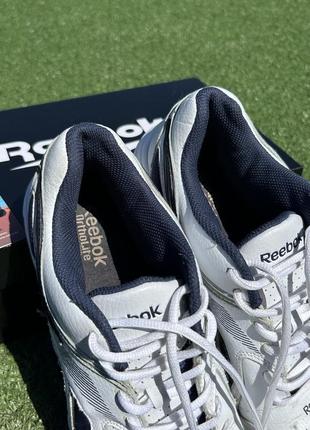 Мужские кожаные кроссовки reebok dmx ride training white navy silver9 фото