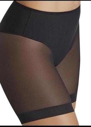 Утягивающие шорты - панталоны женские средней посадки черные (2150)