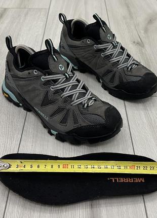 Женские треккинговые кроссовки merrell capra gtx (24,5 см)7 фото