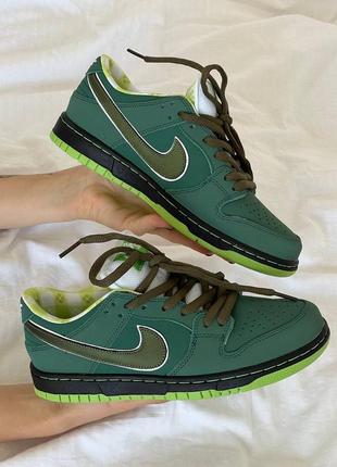 Чоловічі кросівки nike sb dunk low lobster green найк данк зеленого кольору