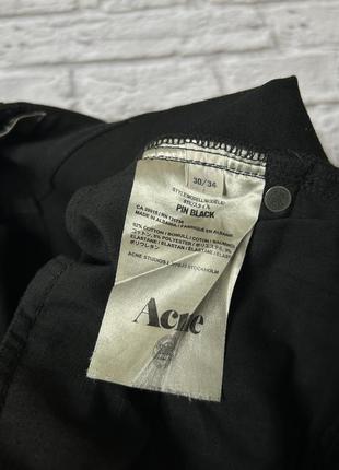 Чёрные зауженые джинсы acne6 фото